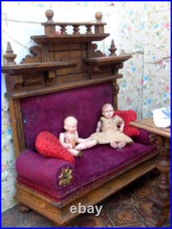 Vintage Historic Dolls House Circa 1900 With Salon Furniture Circa 1880 Collectors Estate Vintage Historic Dolls House Circa 1900 With Salon Furniture Circa 1880 Collectors Estate
