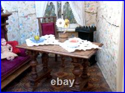 Vintage Historic Dolls House Circa 1900 With Salon Furniture Circa 1880 Collectors Estate Vintage Historic Dolls House Circa 1900 With Salon Furniture Circa 1880 Collectors Estate