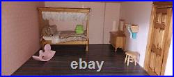 Vintage Large Hambleton Hall Wooden 5 story Dolls House 112 scale + furniture