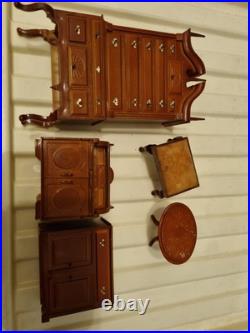Vintage Miniature Wooden Furniture For Dolls House