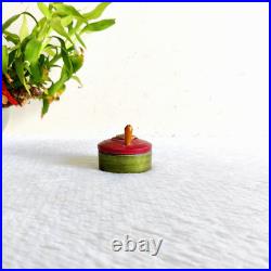 Vintage Old Colorful Lacquered Wooden Miniature Design Doll House W169 Vintage Old Colorful Lacquered Wooden Miniature Design Doll House W169