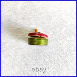 Vintage Old Colorful Lacquered Wooden Miniature Design Doll House W169 Vintage Old Colorful Lacquered Wooden Miniature Design Doll House W169