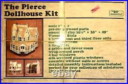 Vintage Pierce Dollhouse Kit Greenleaf Wooden Doll House Kit #8011 New in Box