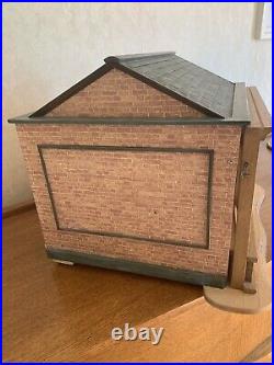 Vintage dolls house wooden handcrafted with working lights
