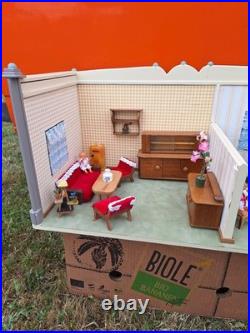 Vintage solid wooden dolls house Vintage solid wooden dolls house