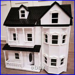 Wedney Wooden Dolls House Cottage/Victorian Dollhouse Toys House Kids XMAS Gift