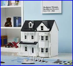 Wedney Wooden Dolls House Cottage, Victorian Dollhouse Toys House Kids XMAS Gift