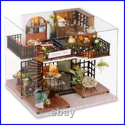Wooden 3D Dollhouse Puzzle Room Model with Furniture for Kids & Home Décor