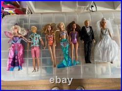 Wooden Barbie House With Huge Bundle Of Accesories, Furniture, Dolls