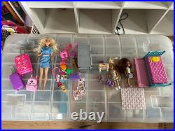 Wooden Barbie House With Huge Bundle Of Accesories, Furniture, Dolls