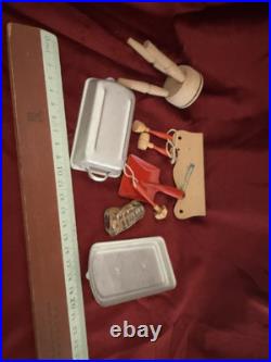Wooden Bulk Tin Accessories Antique Dollhouse Kitchen House Wooden Bulk Tin Accessories Antique Dollhouse Kitchen House