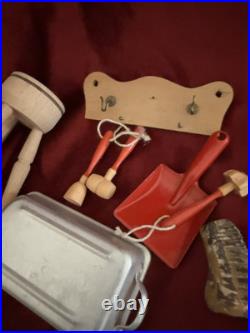 Wooden Bulk Tin Accessories Antique Dollhouse Kitchen House Wooden Bulk Tin Accessories Antique Dollhouse Kitchen House
