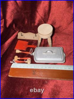 Wooden Bulk Tin Accessories Antique Dollhouse Kitchen House Wooden Bulk Tin Accessories Antique Dollhouse Kitchen House