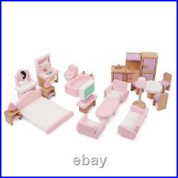 Wooden Doll House Craft DIY Pretend House for Girls 3 Years and up Children Wooden Doll House Craft DIY Pretend House for Girls 3 Years and up Children