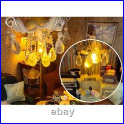 Wooden Doll House Kit DIY Miniature Decorative with Furniture Artwork Handmade