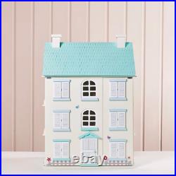 Wooden Doll House Tall Light Up Pretend Play Set Large for Girls Kids New GIFT