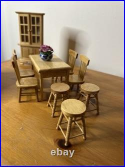 Wooden Doll's House Kitchen Furniture Set