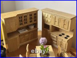 Wooden Doll's House Kitchen Furniture Set