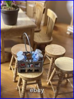 Wooden Doll's House Kitchen Furniture Set