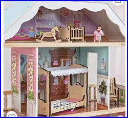 Wooden Dollhouse By Kid Kraft Comes With 14 Furniture Pieces 4ft Assembly Req