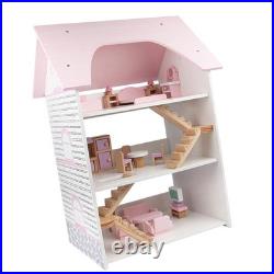 Wooden Dollhouse DIY Pretend House Imagination Development Educational Toy