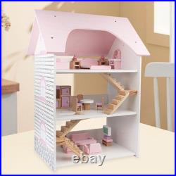Wooden Dollhouse DIY Pretend House Imagination Development Educational Toy