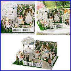 Wooden Dollhouse Furniture Kit Doll House Wooden Miniature for Wedding