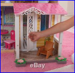 Wooden Dollhouse KidKraft With Elevator & 15 Piece Accessories For 12 Inch Dolls