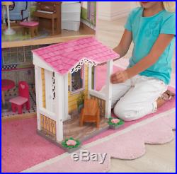 Wooden Dollhouse KidKraft With Elevator & 15 Piece Accessories For 12 Inch Dolls