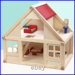 Wooden Dollhouse for Kids Two Layer Playset for Kids Toddlers 3 Years and up Wooden Dollhouse for Kids Two Layer Playset for Kids Toddlers 3 Years and up