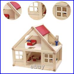 Wooden Dollhouse for Kids Two Layer Playset for Kids Toddlers 3 Years and up Wooden Dollhouse for Kids Two Layer Playset for Kids Toddlers 3 Years and up