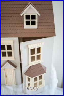 Wooden Dollhouse with Full Set of Furniture and Accessories