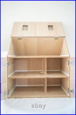 Wooden Dollhouse with Full Set of Furniture and Accessories
