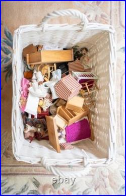 Wooden Dollhouse with Full Set of Furniture and Accessories