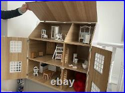 Wooden Dolls House. Furniture Included