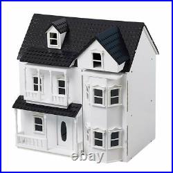 Wooden Dolls House Furniture Large Dollhouse Playset for Kids Role Play Toy Gift