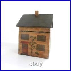 Wooden Dolls House Tea Caddy Box Lock & Key Hand Painted Sold Out