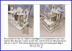 Wooden Dolls House Victorian gothic Dollhouse craft wood DIY Kit Wooden Dolls House Victorian gothic Dollhouse craft wood DIY Kit