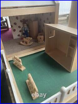 Wooden Dolls House With Lots Of Accessories