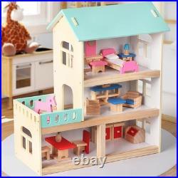 Wooden Dolls House Wooden House Toy Educational Toy with Realistic Design Wooden Dolls House Wooden House Toy Educational Toy with Realistic Design