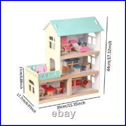 Wooden Dolls House Wooden House Toy Educational Toy with Realistic Design Wooden Dolls House Wooden House Toy Educational Toy with Realistic Design