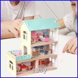 Wooden Dolls House Wooden House Toy Educational Toy with Realistic Design Wooden Dolls House Wooden House Toy Educational Toy with Realistic Design