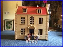 Wooden Dolls House fully furnished