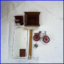 Wooden Dolls House unfinished project Furniture, Accessories Vintage Charity