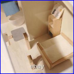 Wooden Dolls House with Realistic Design Wooden Toy for Boys Girls Kids