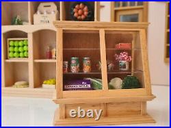 Wooden Dolls house grocery store with furniture