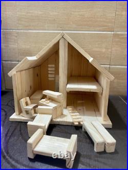 Wooden Handmade Doll Home For Children's Playhouse Imagination cute House