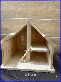 Wooden Handmade Doll Home For Children's Playhouse Imagination cute House