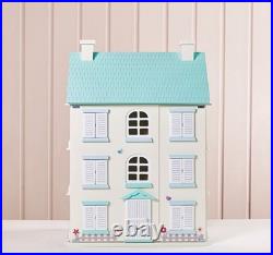 Wooden Light Up Dolls House Girls Toy