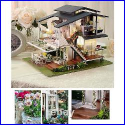 Wooden Miniature Doll House Furniture Educational Toys for Kids Adults Gift